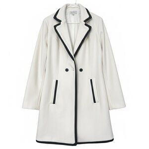 Love Tree Cream jacket black trim holiday wear cold weather office wear fall S